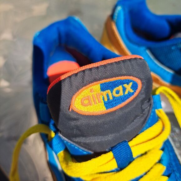 NIKE AIR MAX 95 GS SNEAKERS WOMENS SIZE 5.5 Y FLASH CRIMSON LAGOON 90'S MASHUP - Picture 9 of 9